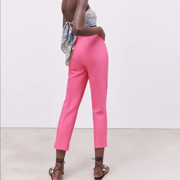 Zara pink high waisted pants - Picture 3 of 5